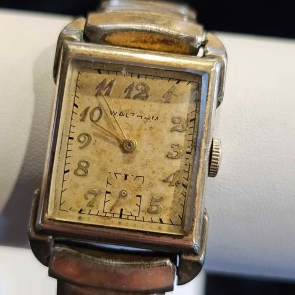 Vintage Waltham 10k gold filled art deco men's watch